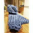 Manta big cotton 80x130 blue panapufa 1