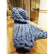 Manta big cotton 80x130 blue panapufa 1