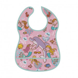 Babero impermeable c/bolsillo sirenas laken 1