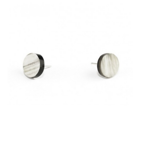 Pendiente marbled black horn l´indochineur 1