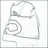 Bolso grand navy citron les toiles du large 2