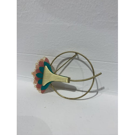 Broche bromelia redondo multi paca peca 1