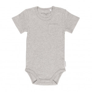 Body manga corta jaspeado gris little dutch 1
