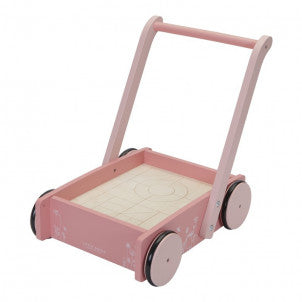 Caminador con bloques flowers rosa little dutch 2