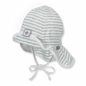 Gorro bebe blanco/gris sterntaler 1