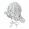 Gorro bebe blanco/gris sterntaler 1