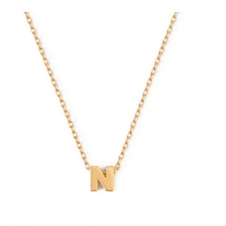 Colgante inicial n pale gold orelia 1