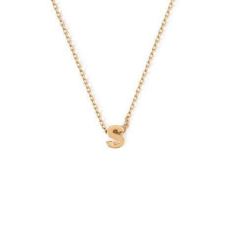 Colgante inicial s pale gold orelia 1