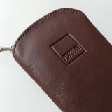 Funda abanico cremallera marron popelin 2