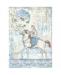 Papel arroz A4 STAMPERIA Winter Tales Horse 1