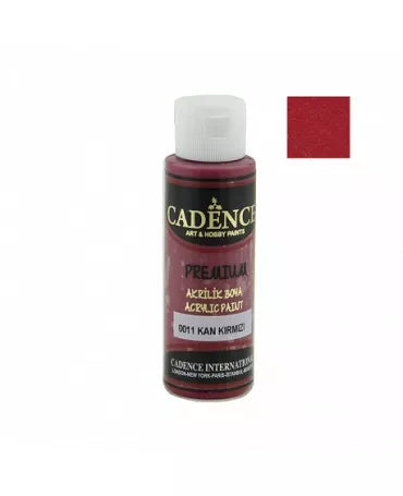 Pintura acrílica BLOOD RED Cadence 70ml 1