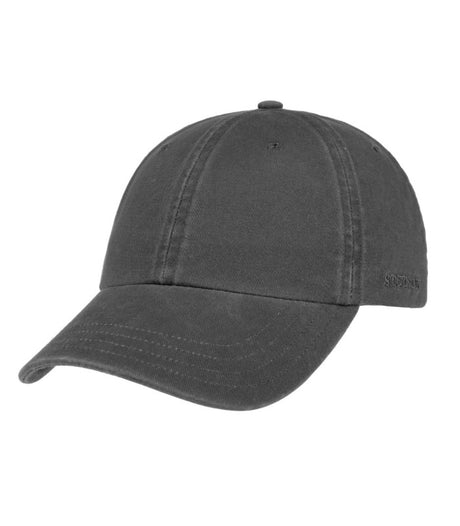 Gorra baseball cap cotton grey stetson 1