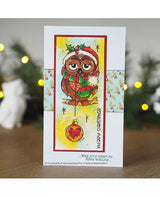 SELLO silicona CREATIVE EXPRESSIONS • Woodware clear stamp bauble owl 1