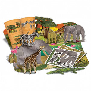 Thinking kits puzzle 3d safari 4m 2