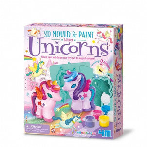 Moldea y pinta unicornios 3d 4m 1