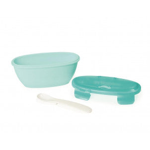 Bol y cuchara de viaje azul pastel skip hop 2