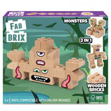 Bloques de madera monstruos 17 pzas fabbrix 1