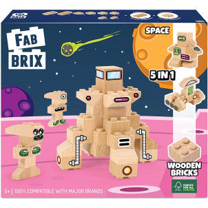 Bloques de madera espacio 67 pzas fabbrix 1