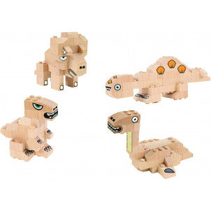 Bloques de madera dinosaurios 118 pzas fabbrix 2