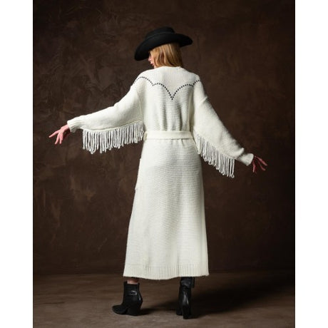 Cardigan largo country off white tailor made 1