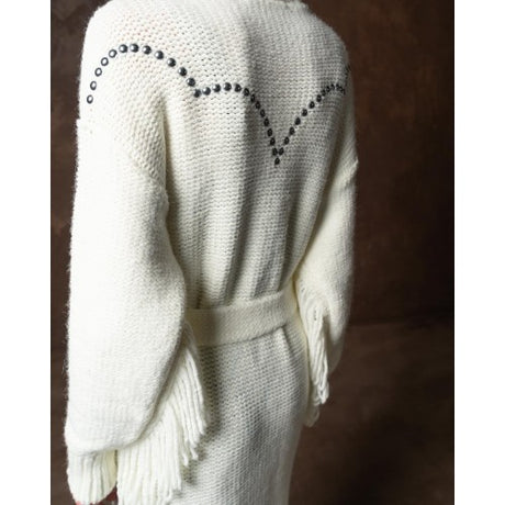 Cardigan largo country off white tailor made 2