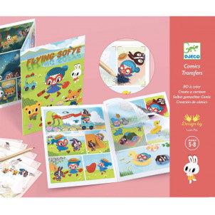 Calcomania comic flying sofye djeco 1