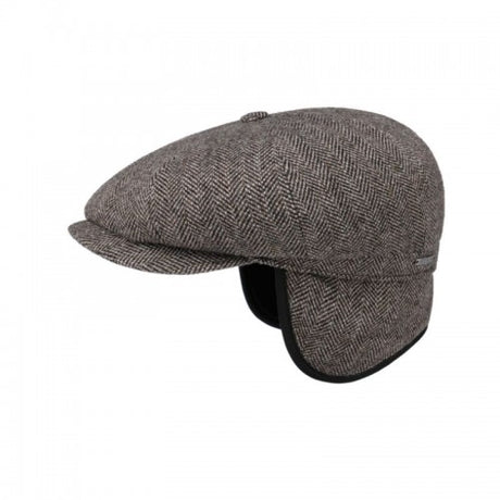 Gorra hatteras ef wool herringbone espiga stetson 1