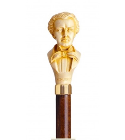 Bastón puño cabeza Schubert de resina 1