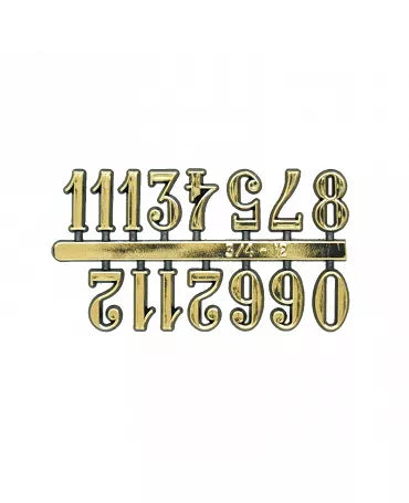 RELOJ NUMEROS ARABES COLOR ORO 15 mm 1