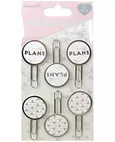 Clips de papel Dovecraft PLANS (DCACC067) 1