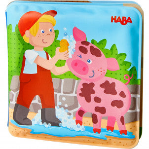Libro de baño a bañarse cerdito y vaquita haba 1