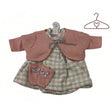 Ropita para muñecas beige rosa v-42 llorens 1