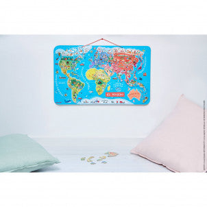 Puzzle magnetico atlas mundial janod 2