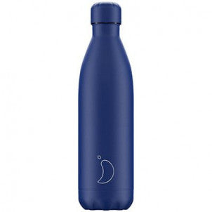 Botella inox. mate azul total 750ml chilly's 1