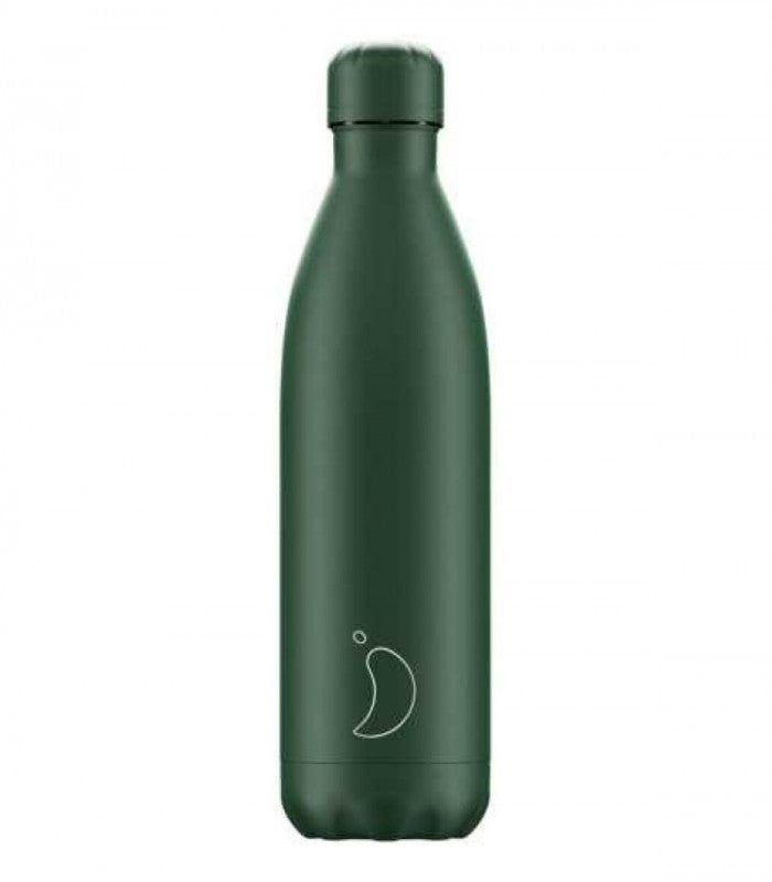 Botella inox. mate verde total 750ml chilly's 1