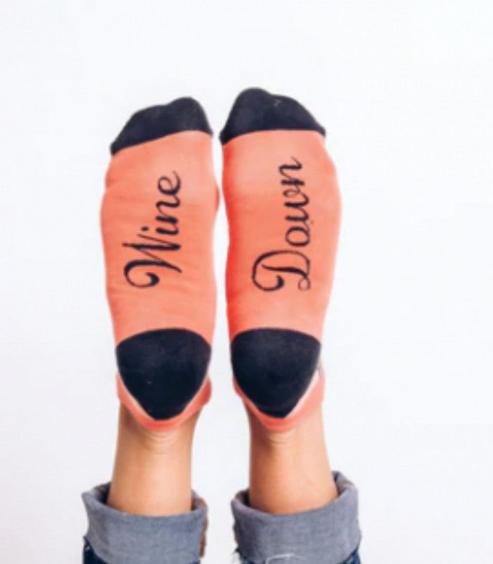 Calcetines vino woven pear 2