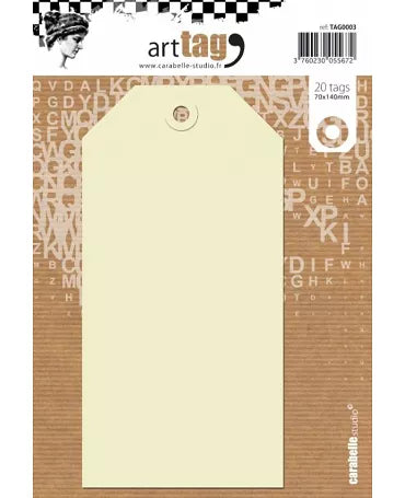 TAG CARABELLE 70x140mm 20pcs 1
