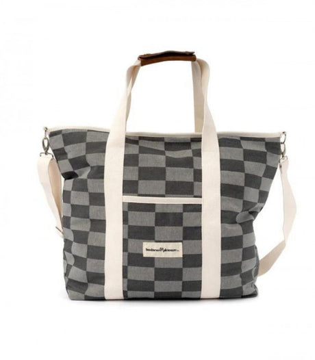 Bolso tote isotermo vintage green checker business & pleasure 1
