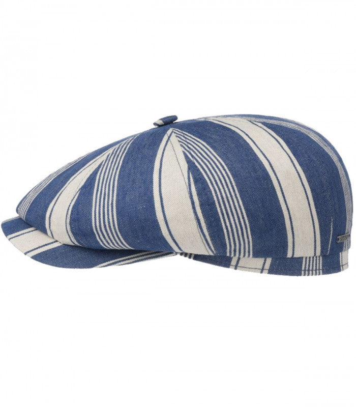 Gorra hatteras bicolor azul-beige stetson 1