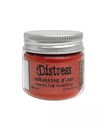 POLVOS EMBOSSING RANGER glaze Crackling Campfire 1