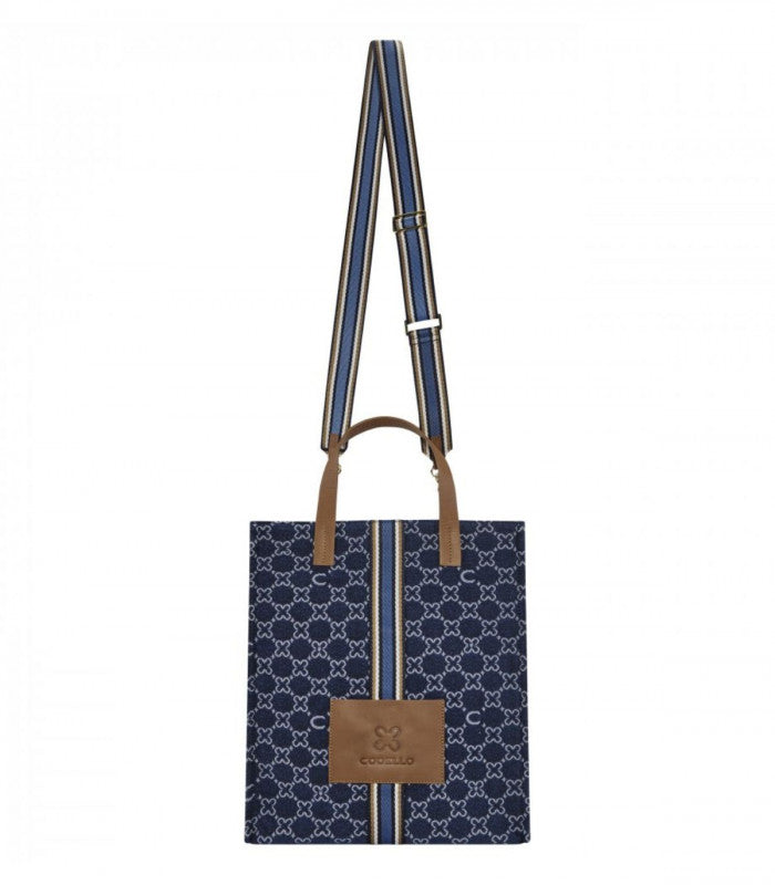 Bolso logo shopper high blue codello 1