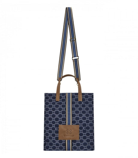 Bolso logo shopper high blue codello 1