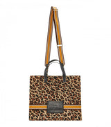 Bolso leopard shopper wide brown codello 1