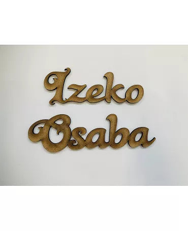Madera Palabra Euskera Conjunto Izeko + Osaba 1