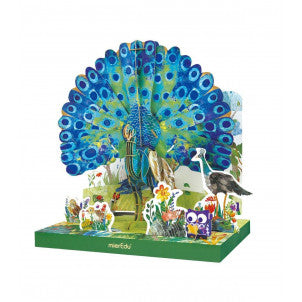 Eco 3d puzzle pavo real mieredu 2
