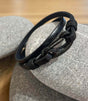 Pulsera hombre ss08 negro cx handmade 1