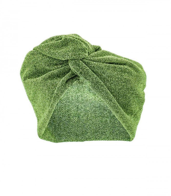 Turbante maille verte paloma germain 2