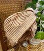 Turbante plisse beige paloma germain 1