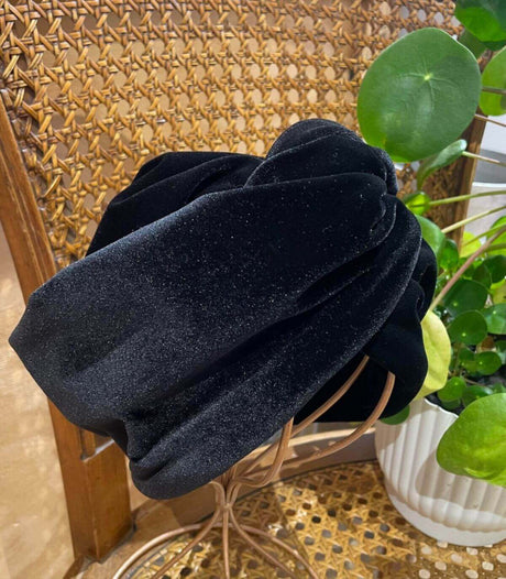 Turbante velours noir paloma germain 1