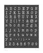 STENCIL Stamperia 20x25 Calligraphy Alphabet and numbers 1